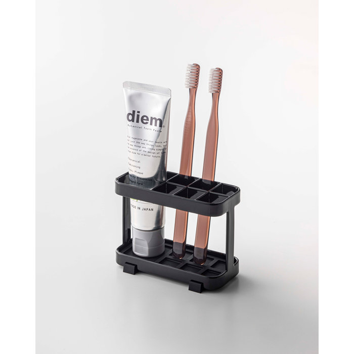 Yamazaki USA Tower Yamazaki Home Toothbrush And Toothpaste Holder For